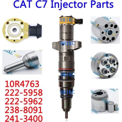 ERIKC CAT C7 Common Rail Injector Parts Nozzle Pressure Control Valve For 10R4763 222-5958 222-5962 238-8091 241-3400 246-2343