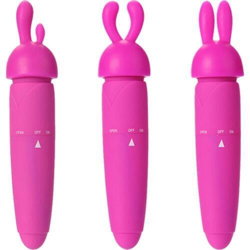 G-Spot Dildo Cute Rabbit Vibrator Strong vibration Silicone Waterproof Female Vagina Clitoris Massager Sex Toys For Women