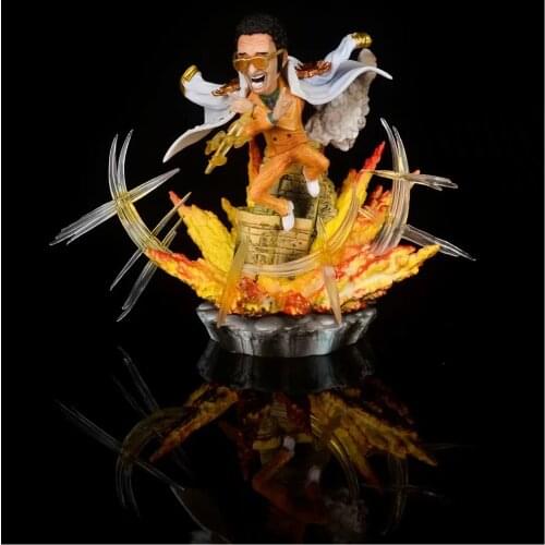 12CM One Piece Anime Figure Admiral Borsalino Standing Ver PVC Action Figure Luffy Sanji Zoro Collectible Model Toy For Boy Gift