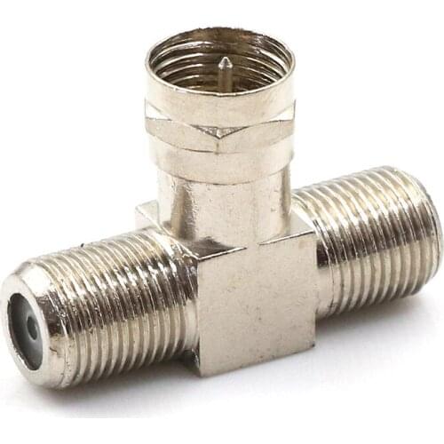 Hot SMA Male to Two SMA Female Triple T RF Adapter Connector 3 Way Splitter New