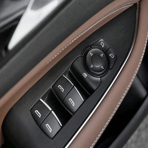 SBTMY Car styling ABS 7PCS/SET Car window lift buttons decorate sequins For Buick Regal 2018 2019 car accessories
