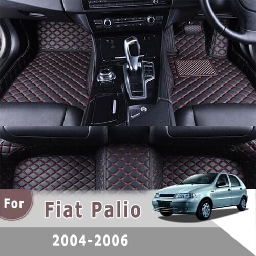 RHD Carpets For Fiat Palio 2006 2005 2004 Leather Waterproof Car Floor Mats Custom Auto Styling Interior Accessories Rugs Parts