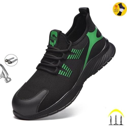 Sneakers Shoes Men Women Steel Toe Boots Indestructible Work Shoes Lightweight Breathable Composite Toe Men EUR Size 37-48