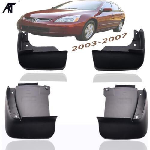 Set Molded Mud Flaps For Honda Accord Sedan 2003-2007 Mudflaps Splash Guards Front Rear Mud Flap Mudguards Fender 2004 2005 2006