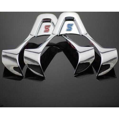 Foal Burning ABS Car Steering Wheel Protective Sequin Cover Stickers for Ford New Fiesta Ecosport 2009-2016 Accessories