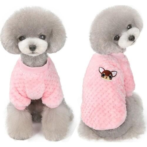 Pet Dog Clothes Autumn Winter Warm Pet Dog Fleece Jacket Coat Puppy Clothing For Small Medium Dogs Puppy Yorkshire Outfit S-2XL