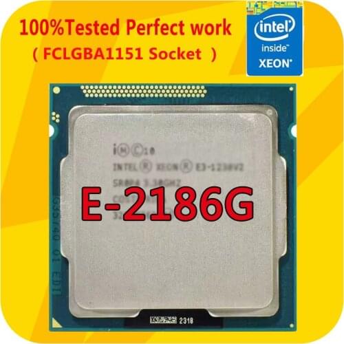 CPU E-2186G Intel Xeon CPU 2186G 3.5GHZ Quad-Core TDP 80W CPU Processor LGA1151 for E3 PRO SAMING V5 Motherboard