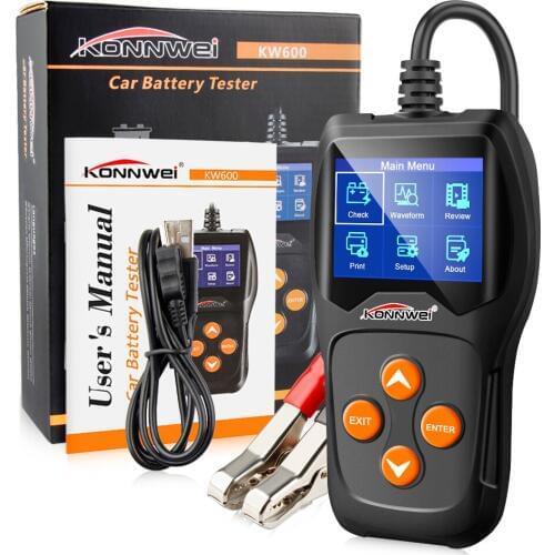 Car Battery Tester Professional 12V 100 to 2000CCA 12 Volt Battery tools for the car Quick Cranking Charging OBD Diagnostic Tool