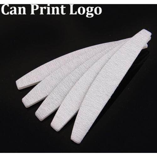 Can Free Print Logo! Wholesale 3000pcs Professional Nail Files Buffer Buffing Slim Meniscu Grit Sandpaper Manicure free shipping