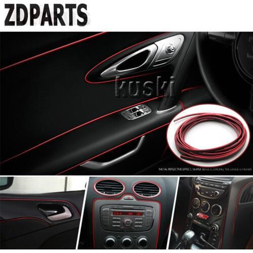 ZDPARTS 3M Automobiles Car Internal Decorative Trim Sticker For Ford Focus 2 3 Fiesta Mondeo Kuga Kia Rio Ceed Sportage 2017