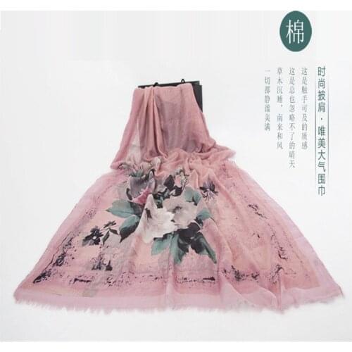 New fashion floral print flowers fringe soft women scarf/scarves wraps shawls hijab viscose muslim bandana 10pcs/lot fast ship