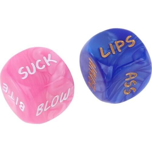 2pcs Sides Sex Funny Love Dice Game Toy Erotic Adult Couple Bachelor Party Gift