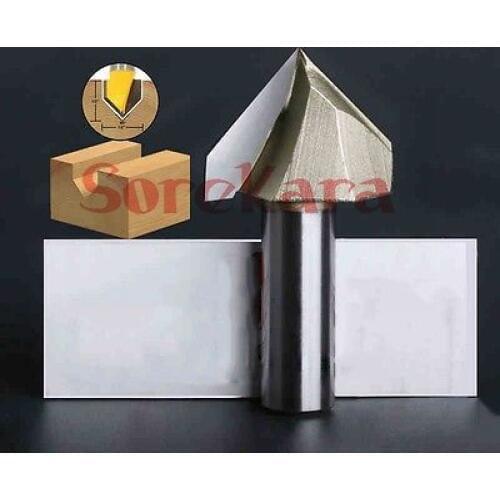 1/4"*3/8" V Shape 3D Woodworking Milling Cutter CNC Router Bits Cutting Tools For Wood PVC Acrylic
