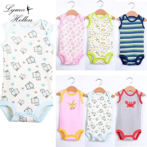 5pcs Summer Baby Short Sleeve Top Rompers Clothing Jumpsuit Soft O-Neck Infant Clothes Boys Girls Bodysuit Playsuit Play Mats