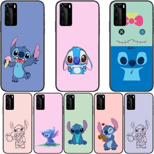 Multiple Stitch Design Phone Case For Huawei P40 p30 P20 10 9 8 Lite E Pro Plus Black Etui Coque Painting Hoesjes comic fas
