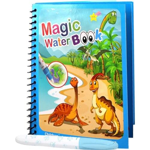 Repeated Use Kids Toys Magic Water Drawing Book Coloring Book With Magic Pen Painting Drawing Board Coloring Book