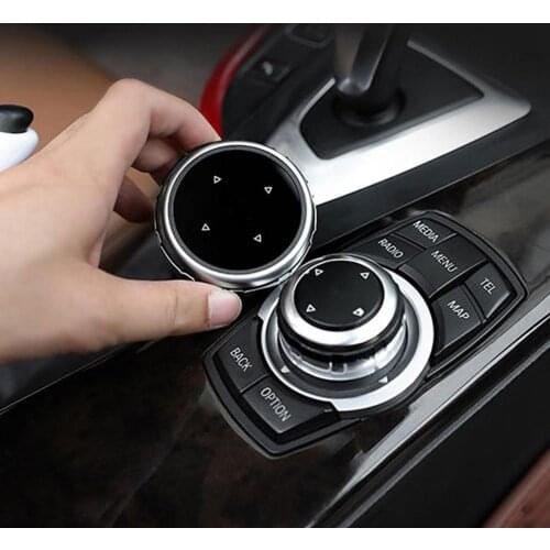 For BMW Car Multimedia iDrive black Knob Cover Trim ABS Support F10 F20 F30 NBT Controller Only Car Accessories