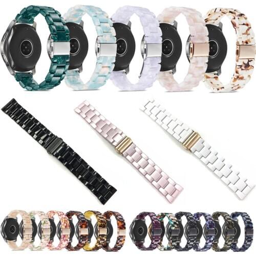 Galaxy Watch Active 2 Band For Samsung Galaxy Watch 42mm Gear Sport 20mm Resin Strap For Amazfit Bip Huawei Watch 2 Pro Bracelet