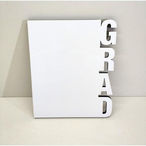 GRAD Wooden Sublimation Blank Frames MDF DIY Photo Frame Three Dimensional Blank Slate Letter Shape Laser Cutting Frames SN125