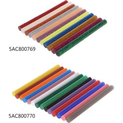 Hot Melt Glue Stick Mix Color Glitter Viscosity DIY Craft Toy Repair Tools 11pcs/14pcs