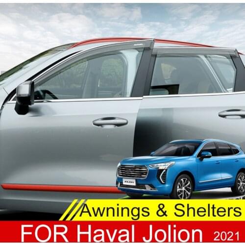 Side Window Deflector For Haval Jolion 2021 Black Weather Shield Window Visor Sun Rain Guards