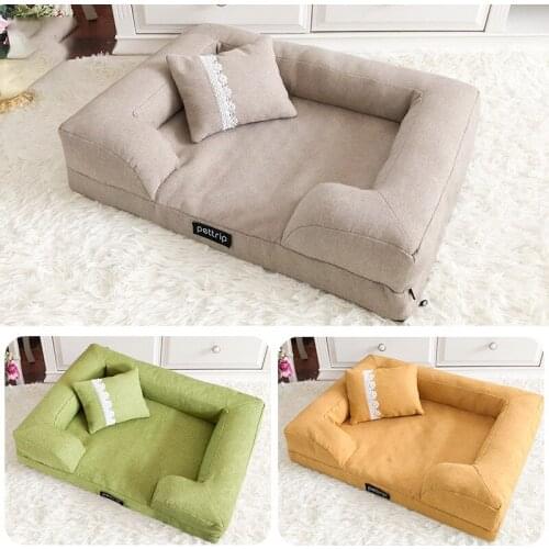 Pet Beds Detachable Cushion Dog Nest Keep Warm Cat Pillow Mat Deep Sleep Waterproof Cat Nest for Small and Medium Dogs and Cats