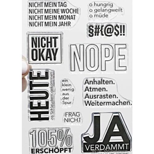 German Clear Stamp Seal for DIY scrapbooking photo album Decorative clear stamps C677