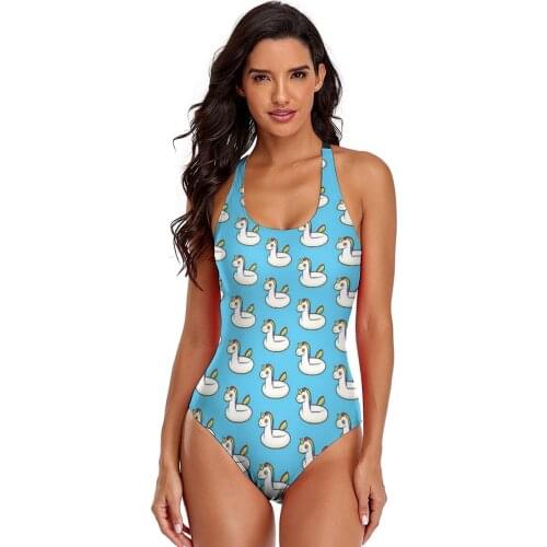 Unicorn Swimsuit Whole Sale Stylish Swimwear Festival 1 Piece Young Bathing Suit
