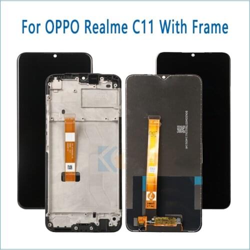 Original 6.5" For OPPO Realme C11 C15 LCD Display Panel Touch Glass Screen Digitizer sensor Assembly For Realme C11 /C15 RMX2185