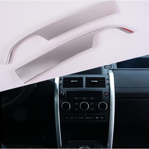 2 Pcs Aluminium Alloy Central Console Trim For Land Rover Discovery Sport 2015 2016 Car Accessories