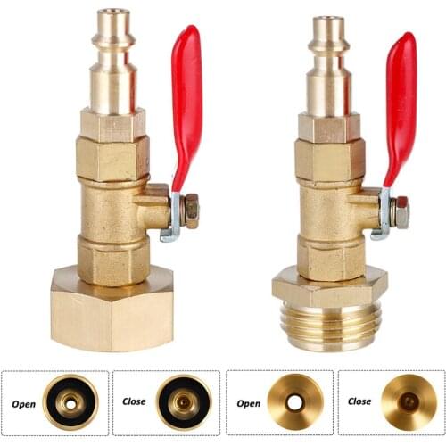 Winterize Quick Adapter Blowout Adapter with 1/4" Male Quick Plug & 3/4" Female Garden Hose Threading