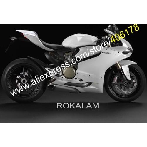 For Ducati Panigale 1199 1199S 899 2012-2016 1199/1199S/899 All White Bodywork Motorcycle Fairings (Injection Molding)