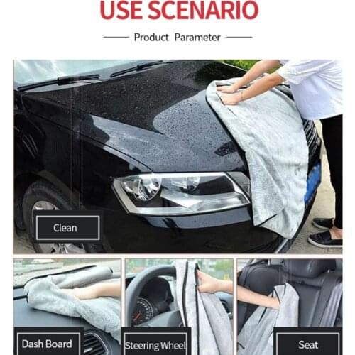 100X40cm Car Wash Towel Microfiber Car Cleaning Drying Cloth Auto Washing Towels Hemming Car Care Detailing Car Wash Accessories