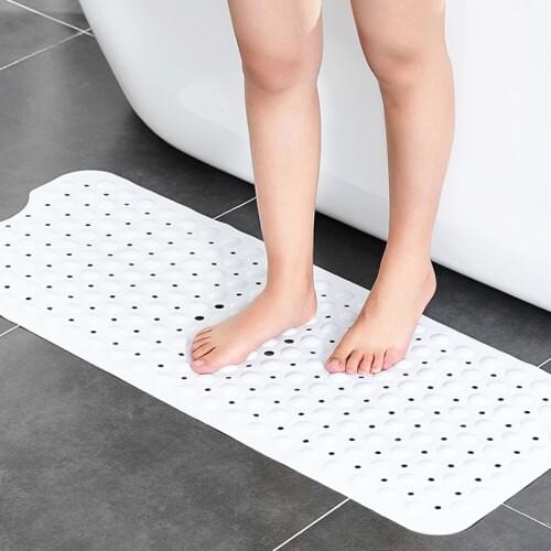 PVC Anti-skid Bath Mat Soft Bathroom Massage Mat Suction Cup Non-slip Bathtub Carpet Non-slip Bath Mats Bathroom Rug