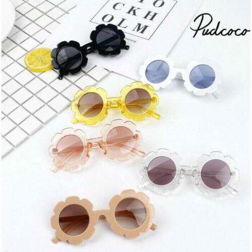 Pudcoco Toddler 2019 Summer Kids Baby Girls Beach Sunglasses Child Baby Sun Outdoor Wear Sunflower Glasses Kids Gift Drop Ship