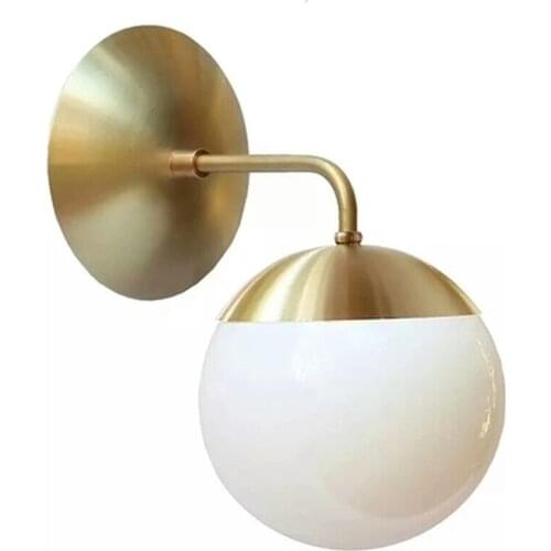 Nordic Modern LED Wall Lights Fixtures Living Room Bathroom Mirror Light Glass Ball Wall Lamp Beside Sconce Home Lightin g