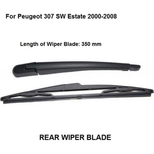 Rear Window Wiper Blade For Peugeot 307 SW Estate 02-08 Rear Windshield Window Wiper Arm + Blade Set New