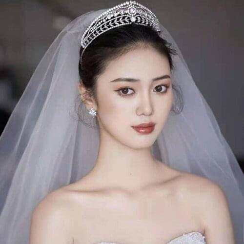 Wedding Crown Crystal Bride Princess Queen Crown Baroque Tiaras Rhinestone Bridal Tiara Wedding Bride Hair Accessories Ornaments