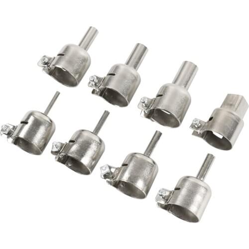 Universal BGA Nozzle 8pcs/kit Hot Air Station Hot Air Gun Dedicated BGA Nozzles For YOUYUE SAIKE 8586 952D 909D