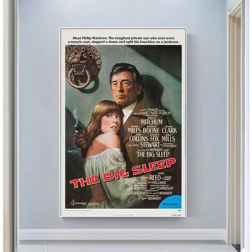 V0978 The Big Sleep (5) Vintage Classic Movie Wall Silk Cloth HD Poster Art Home Decoration Gift