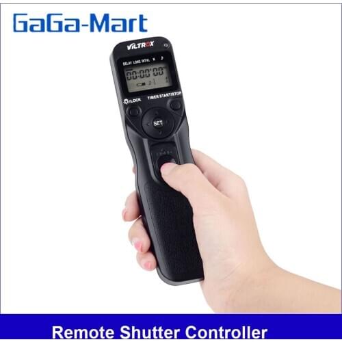 VILTROX Time Lapse Intervalometer Timer Remote Control Shutter with C3 Cable for Canon 1D Series 5D 5DII 5DIII 7D 10D 20D D30