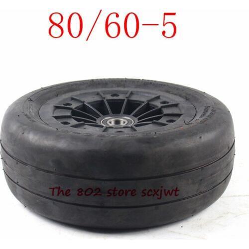 High Quality 80/60-5 Tubeless Wheel Tyre Vacuum Tires Bearing Hub for Electric Four-wheel Motorcycle Go-kart Car Parts