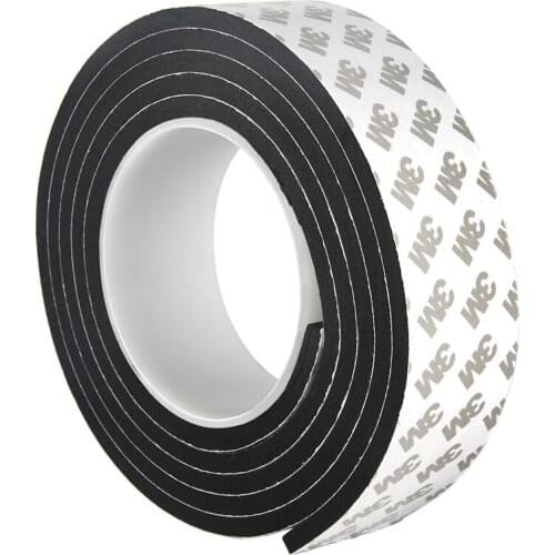 Custom Self-adhesive EVA Traceless Tape 5mm 6mm 8mm 10mm 15mm 20mm 25mm 30mm 40mm 50mm 1000mm x 6mm Seal Strip 2m White Black