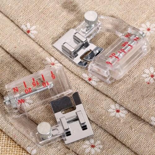 1Pc Adjustable Snap-on Bias Binder Presser Foot Feet for Juki Brother Singer Janome Household Multifunctional Sewing Machine