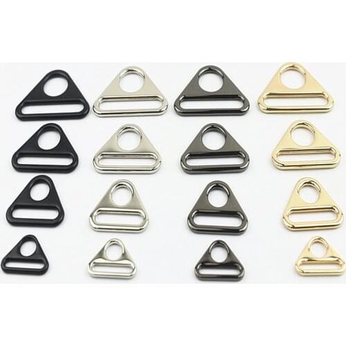 10pcs 20/25/32/38MM Adjustment Belt Anti-skid Buckle Connection Bikini Button Bra Clothing Hardware Triangle buckle webbing Acce