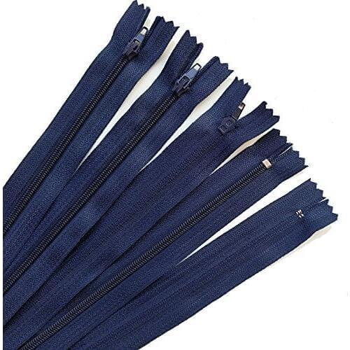 10pcs Navy color 3# 15/20/25/30/35/40CM Closed Nylon Coil Zippers Tailor Sewing Craft 330