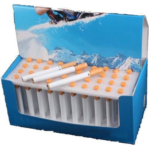 Lot 10pcs Mini Slim Metal Cigarette Shaped Lighter Refillable Butane Gas Grinding Wheel Smoking Cigar Lighter Easy to Carry