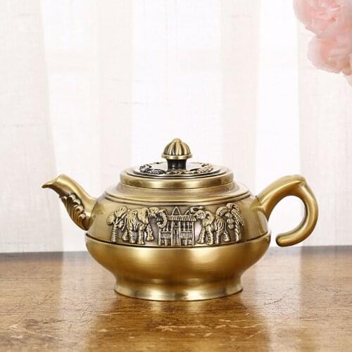 6Pcs/Set Kettle Tray Kit Wedding Home Decoration Gifts Dining Bar Barware European Style Vintage Liquor Set Household Small Cup