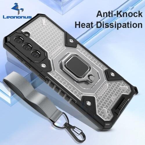 Armor Case for Samsung Galaxy S21 Ultra S21 + Cases Hard PC Anti-knock Stand Holder Covers for Note 20 Ultra 10 A52 A51 A71 5G