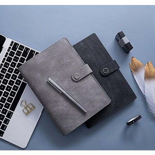 Binder A5 Notebook and Journal with Rings Office Notepad Spiral Sketchbook Soft Agenda Planner Stationery Organizer Note Book